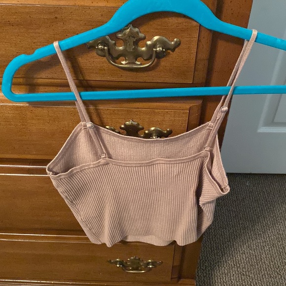Abercrombie Ribbed Cropped Sweater Tank Top - Picture 2 of 3
